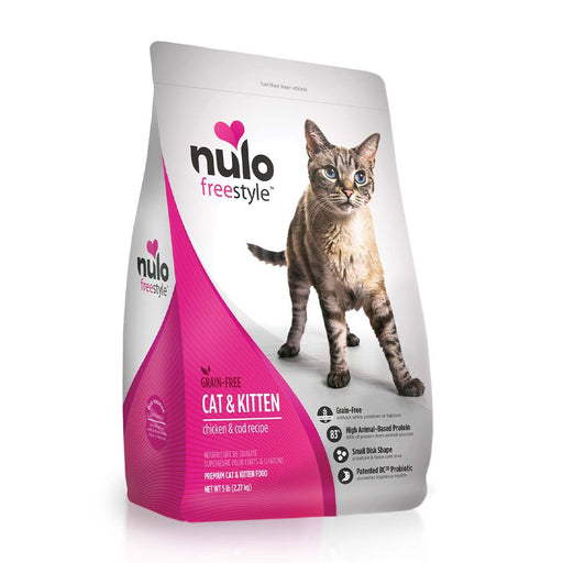 Photo of Nulo-Nulo Freestyle High-Meat Kibble Grain-Free Dry Cat & Kitten Food-Chicken & Cod-5 lb-from Pet Wish Pros