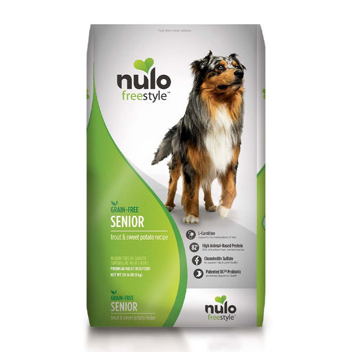 Photo of Nulo-Nulo Freestyle High-Meat Kibble Grain-Free Dry Senior Dog Food-Trout & Sweet Potato-11 lb-from Pet Wish Pros