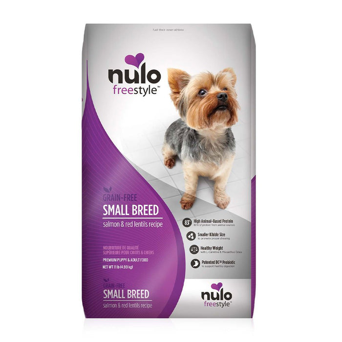 Photo of Nulo-Nulo Freestyle High-Meat Kibble Grain-Free Dry Small Breed Dog Food-Salmon & Red Lentils-11 lb-from Pet Wish Pros