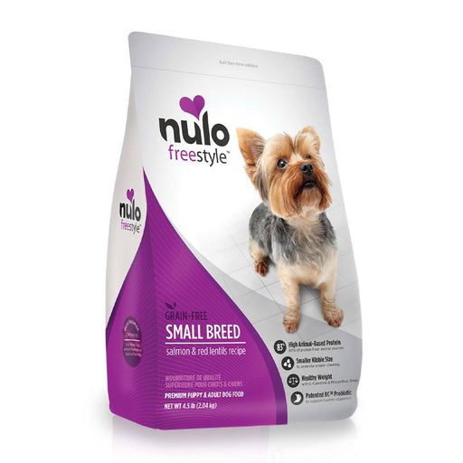 Photo of Nulo-Nulo Freestyle High-Meat Kibble Grain-Free Dry Small Breed Dog Food-Salmon & Red Lentils-4.5 lb-from Pet Wish Pros