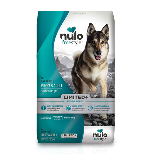 Photo of Nulo-Nulo Freestyle High-Meat Kibble Limited Ingredient Grain-Free Dry Puppy & Adult Dog Food-Salmon-22 lb-from Pet Wish Pros