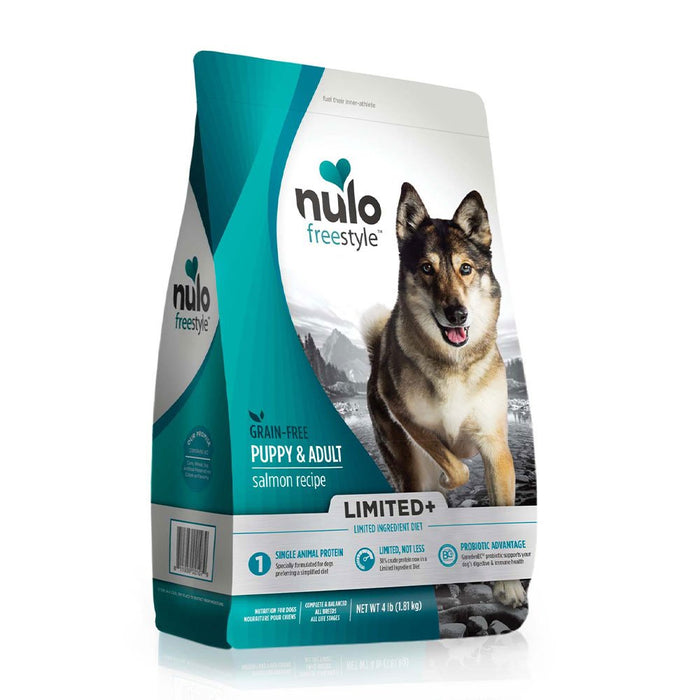 Photo of Nulo-Nulo Freestyle High-Meat Kibble Limited Ingredient Grain-Free Dry Puppy & Adult Dog Food-Salmon-4 lb-from Pet Wish Pros