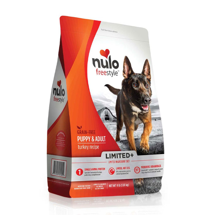 Photo of Nulo-Nulo Freestyle Limited+ Grain-Free Dry Puppy & Adult Dog Food-Turkey-4 lb-from Pet Wish Pros