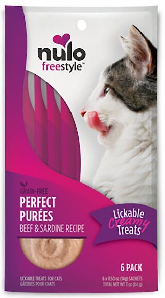 Photo of Nulo-Nulo Freestyle Perfect Purée Lickable Cat Treat-Beef & Sardine Recipe-.5 oz-6 count-from Pet Wish Pros