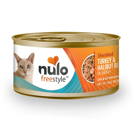 Photo of Nulo-Nulo Freestyle Shredded Canned Cat Food-Turkey & Halibut-(3 oz) [24 count]-from Pet Wish Pros