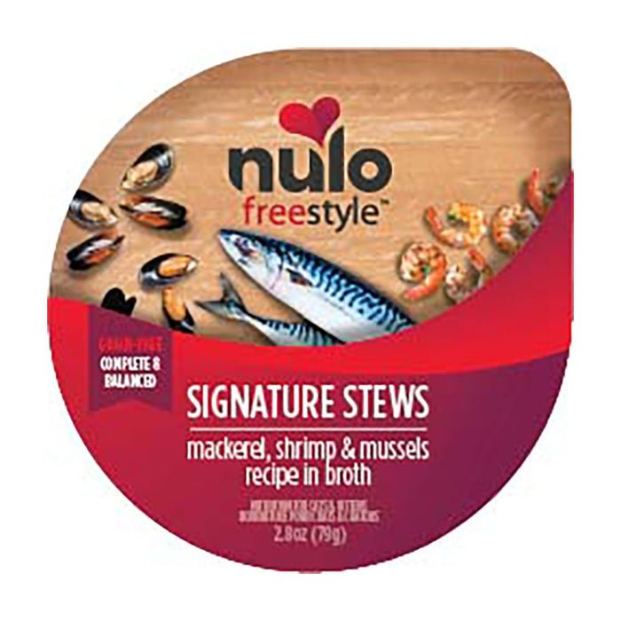 Photo of Nulo-Nulo Freestyle Signature Stews Wet Cat & Kitten Food-Mackerel, Shrimp, & Mussels-(2.8 oz) [24 count]-from Pet Wish Pros