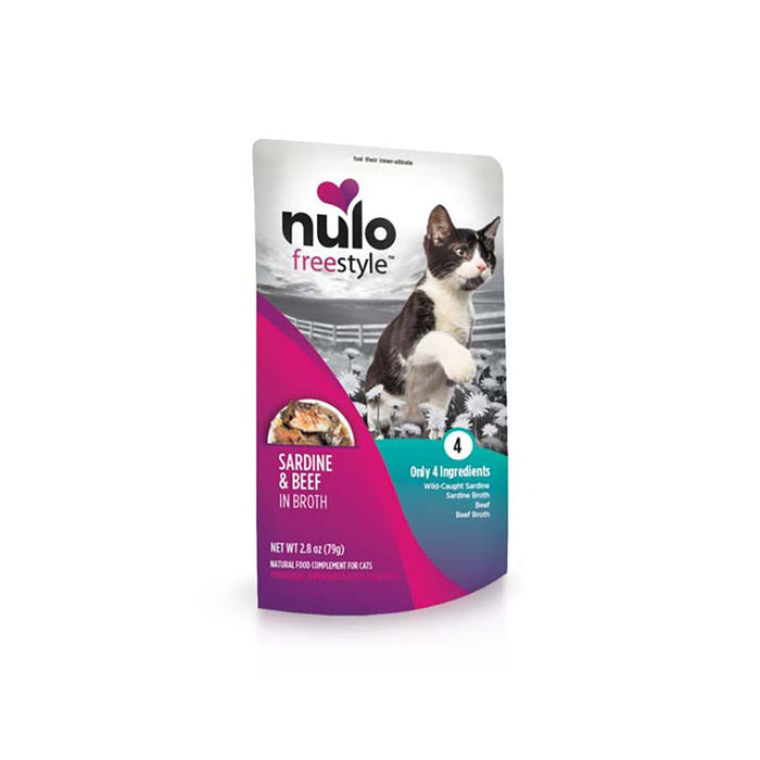 Photo of Nulo-Nulo Freestyle in Broth Wet Cat Food-Sardine & Beef-(2.8 oz) [24 count]-from Pet Wish Pros