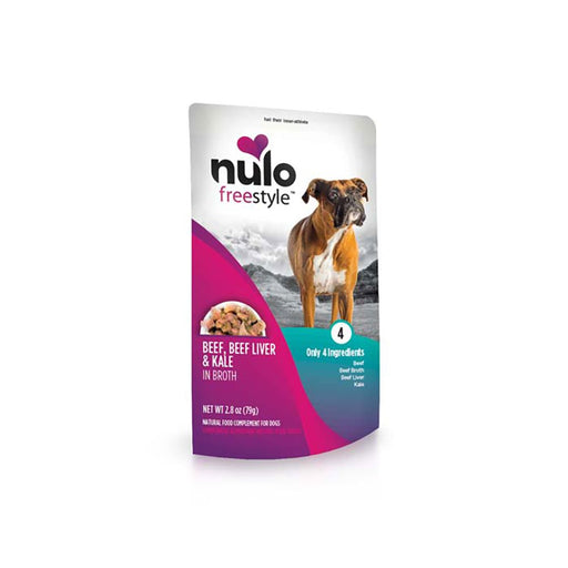 Photo of Nulo-Nulo Freestyle in Broth Wet Dog Food-Beef, Beef Liver, & Kale-(2.8 oz) [24 count]-from Pet Wish Pros