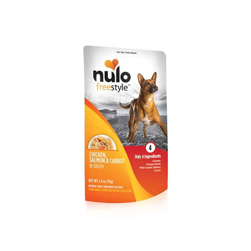 Photo of Nulo-Nulo Freestyle in Broth Wet Dog Food-Chicken, Salmon, & Carrot-(2.8 oz) [24 count]-from Pet Wish Pros