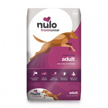 Photo of Nulo-Nulo Frontrunner High Meat Dry Adult Dog Food-Pork, Barley, & Beef-11 lb-from Pet Wish Pros