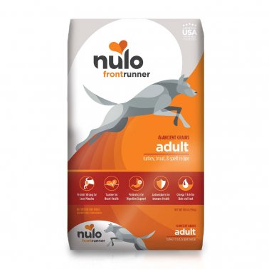 Photo of Nulo-Nulo Frontrunner High Meat Dry Adult Dog Food-Turkey, Trout, & Spelt-11 lb-from Pet Wish Pros