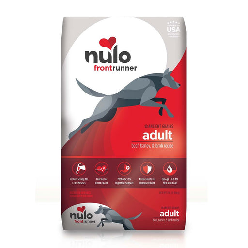 Photo of Nulo-Nulo Frontrunner High Meat Kibble Dry Dog Food-Beef, Barley, & Lamb-11 lb-from Pet Wish Pros