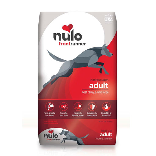 Photo of Nulo-Nulo Frontrunner High Meat Kibble Dry Dog Food-Beef, Barley, & Lamb-23 lb-from Pet Wish Pros