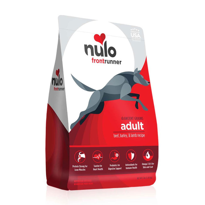 Photo of Nulo-Nulo Frontrunner High Meat Kibble Dry Dog Food-Beef, Barley, & Lamb-3 lb-from Pet Wish Pros