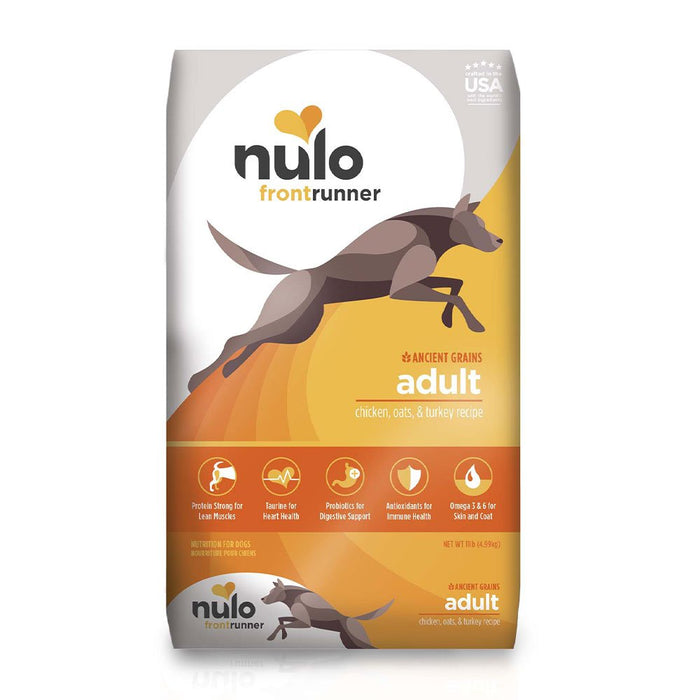 Photo of Nulo-Nulo Frontrunner High Meat Kibble Dry Dog Food-Chicken, Oats, & Turkey-11 lb-from Pet Wish Pros