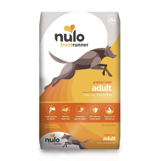 Photo of Nulo-Nulo Frontrunner High Meat Kibble Dry Dog Food-Chicken, Oats, & Turkey-23 lb-from Pet Wish Pros