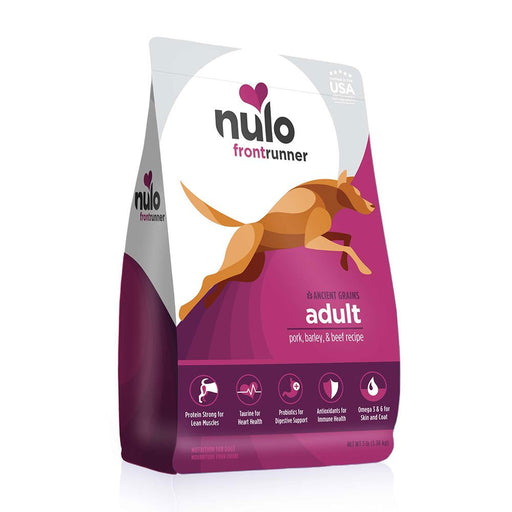 Photo of Nulo-Nulo Frontrunner High Meat Kibble Dry Dog Food-Pork, Barley, & Beef-3 lb-from Pet Wish Pros