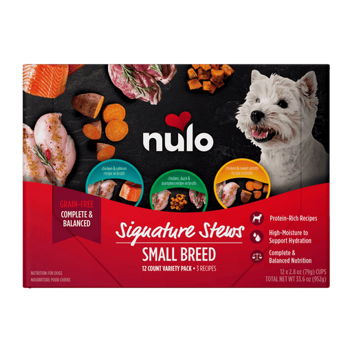 Photo of Nulo-Nulo Signature Stews in Broth for Small Breed Dogs-Chicken & Salmon-(2.8 oz) [24 count]-from Pet Wish Pros