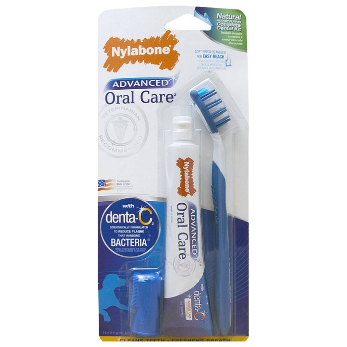 Photo of Nylabone-Nylabone Advanced Oral Care Natural Dog Dental Kit-2.5 oz (3 count)-Peanut Butter-from Pet Wish Pros