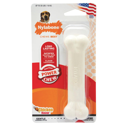 Photo of Nylabone-Nylabone Dura Chew Power Chew Long Lasting Chew Dog Toy-Medium (1 count)-Chicken-from Pet Wish Pros