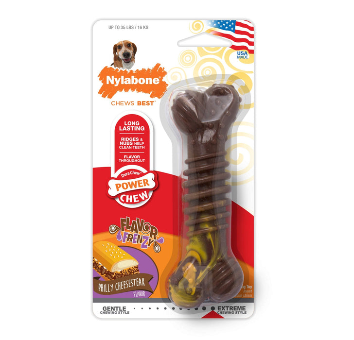 Photo of Nylabone-Nylabone Flavor Frenzy Power Chew Dog Toy-Wolf-Cheesesteak-from Pet Wish Pros