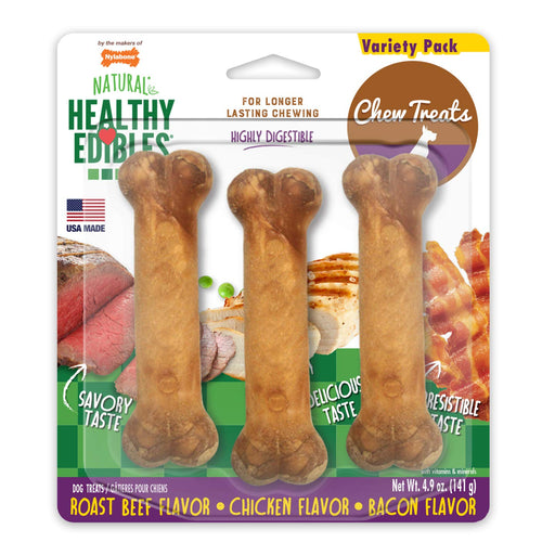 Photo of Nylabone-Nylabone Healthy Edibles Longer Lasting Treats-3 count-Beef-Original-from Pet Wish Pros