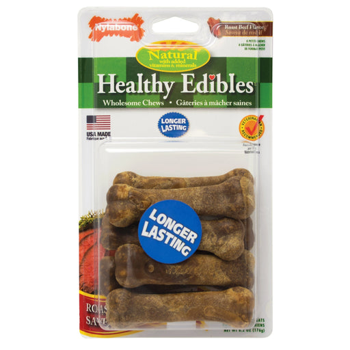 Photo of Nylabone-Nylabone Healthy Edibles Longer Lasting Treats-Petite-Beef-8 count-from Pet Wish Pros