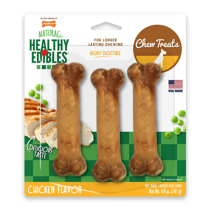 Photo of Nylabone-Nylabone Healthy Edibles Longer Lasting Treats-Regular-Chicken-3 count-from Pet Wish Pros