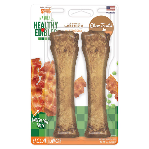 Photo of Nylabone-Nylabone Healthy Edibles Longer Lasting Treats-Souper-Bacon-2 count-from Pet Wish Pros