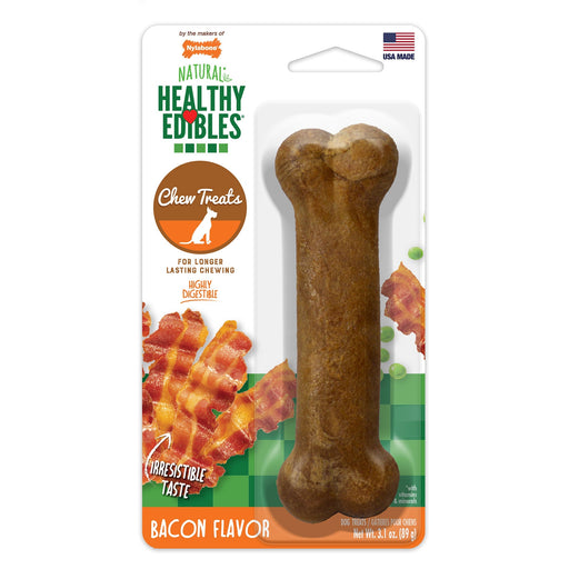 Photo of Nylabone-Nylabone Healthy Edibles Longer Lasting Treats-Wolf-Bacon-1 count-from Pet Wish Pros