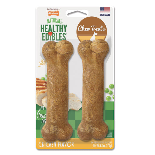 Photo of Nylabone-Nylabone Healthy Edibles Longer Lasting Treats-Wolf-Chicken-2 count-from Pet Wish Pros