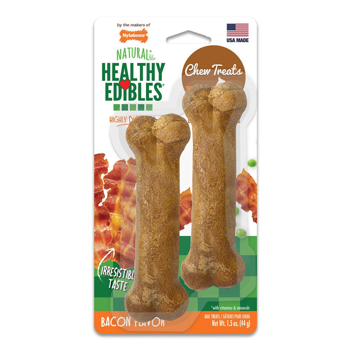 Photo of Nylabone-Nylabone Healthy Edibles Longer Lasting Treats-x s (2 count)-Bacon-Standard-from Pet Wish Pros
