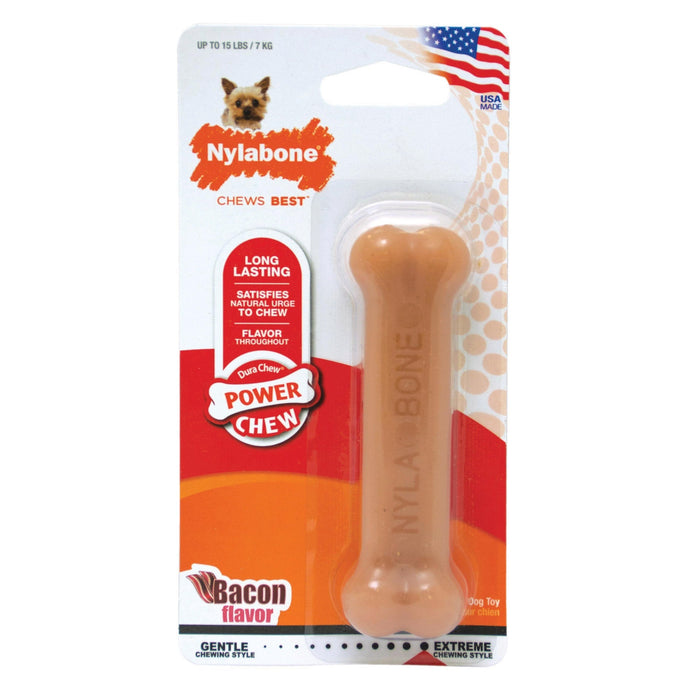 Photo of Nylabone-Nylabone Power Chew Bacon Chew Toy-Petite-from Pet Wish Pros