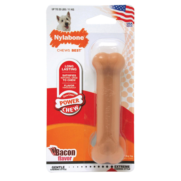 Photo of Nylabone-Nylabone Power Chew Bacon Chew Toy-Regular-from Pet Wish Pros