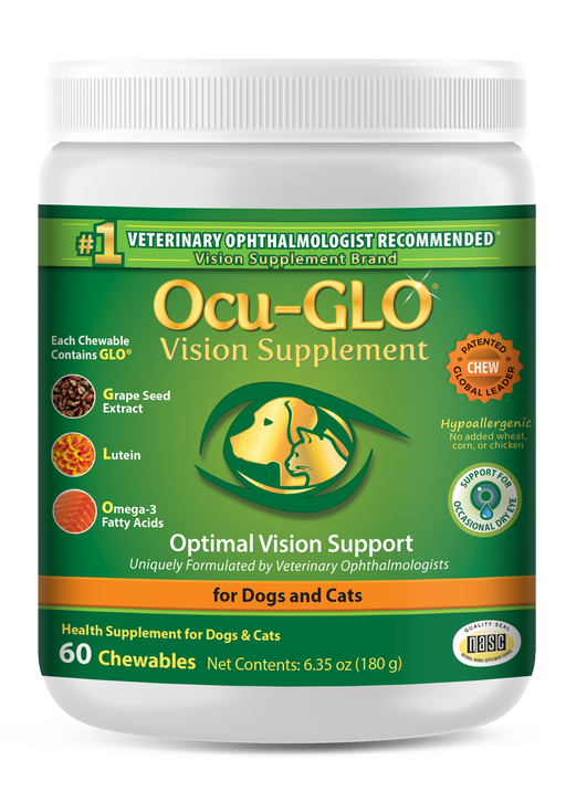 Photo of Ocu-GLO-Ocu-GLO Vision Supplement for Dogs and Mature Cats-60 count-from Pet Wish Pros
