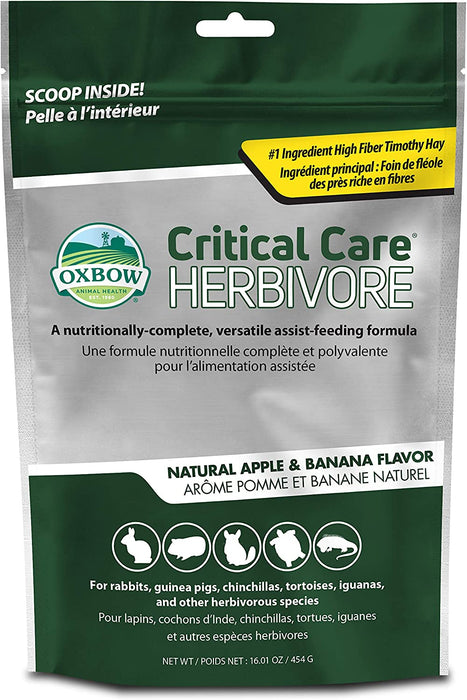 Photo of Oxbow Animal Health-Critical Care Premium Recovery Food-Apple/Banana-454 gram-from Pet Wish Pros