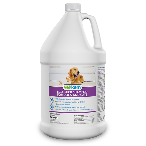 Photo of PRN Pharmacal-Vet-Kem Flea & Tick Shampoo for Dogs & Cats-1 Gallon-from Pet Wish Pros