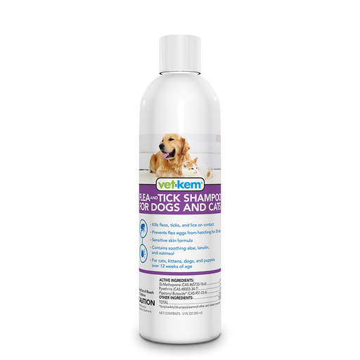 Photo of PRN Pharmacal-Vet-Kem Flea & Tick Shampoo for Dogs & Cats-12 oz-from Pet Wish Pros