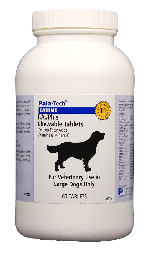 Photo of Pala-Tech Laboratories-Pala-Tech Canine FA Plus Chewable Tablets-Large-60 count-from Pet Wish Pros