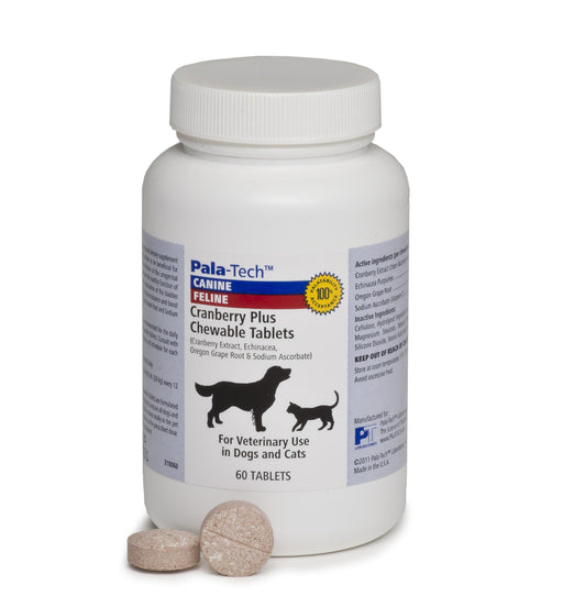 Photo of Pala-Tech Laboratories-Pala-Tech Cranberry Plus Chewable Tablets for Dogs & Cats-60 count-from Pet Wish Pros