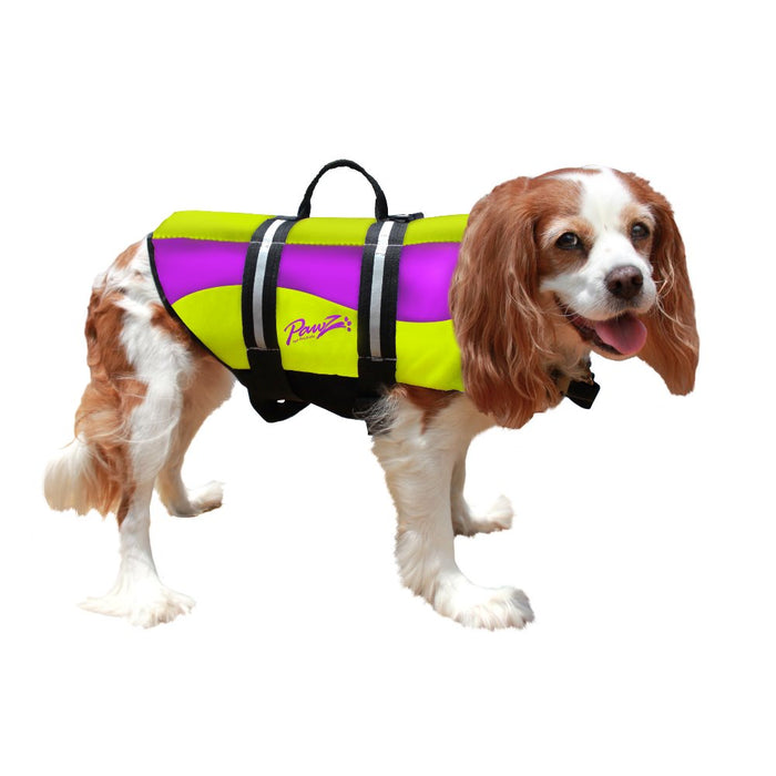 Photo of Pawz Pet Products-Pawz Pet Products Neoprene Dog Life Jacket-Large-Yellow / Purple-from Pet Wish Pros