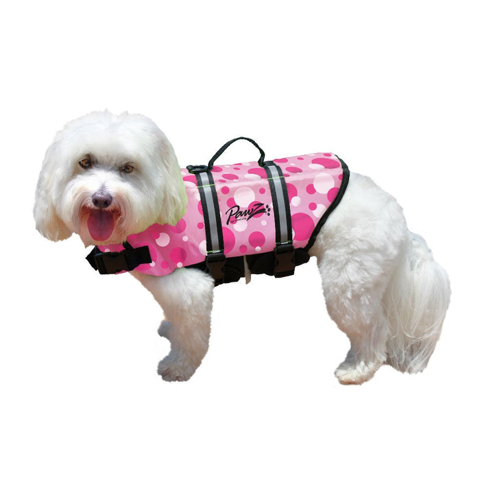 Photo of Pawz Pet Products-Pawz Pet Products Nylon Dog Life Jacket-Medium-Pink Bubbles-from Pet Wish Pros