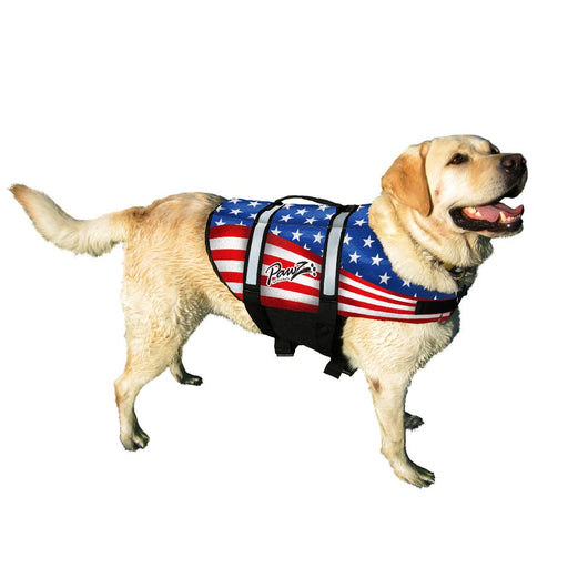 Photo of Pawz Pet Products-Pawz Pet Products Nylon Dog Life Jacket-Medium-US Flag-from Pet Wish Pros