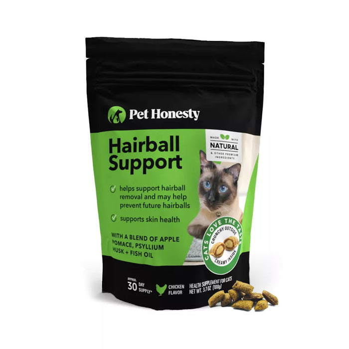 Photo of Pet Honesty-Pet Honesty Hairball Support Treats for Cats-Chicken-3.7 oz-from Pet Wish Pros