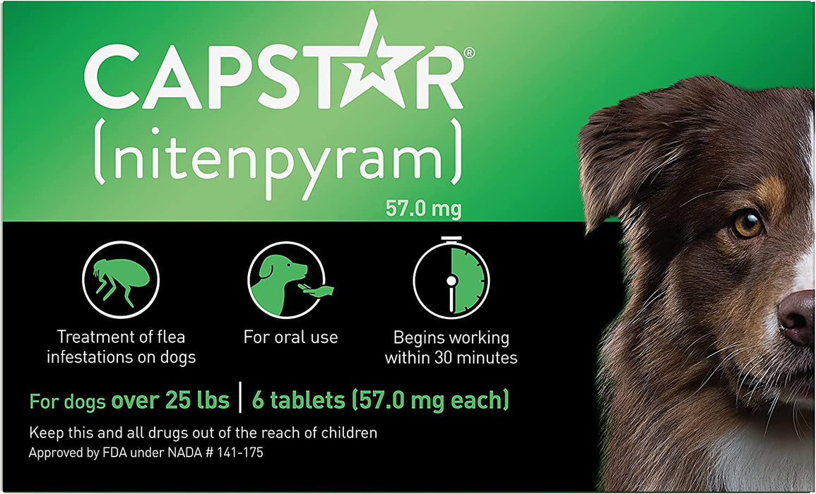 Photo of PetIQ-Capstar Flea Tablets for Dogs-25+ lb-6 count-from Pet Wish Pros