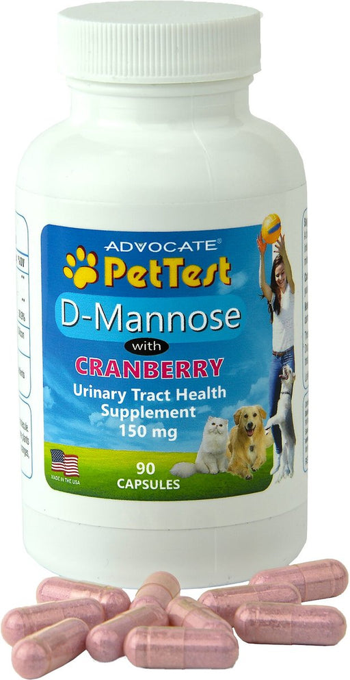 Photo of PetTest-D-Mannose with Cranberry for Dogs and Cats UTI-90 count-from Pet Wish Pros