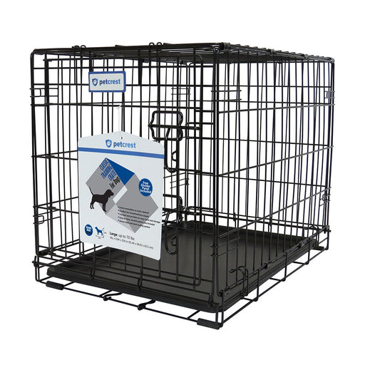 Photo of Petcrest-Petcrest Dog Crate-Single Door-Black-36 in x 22 in x 25 in-from Pet Wish Pros