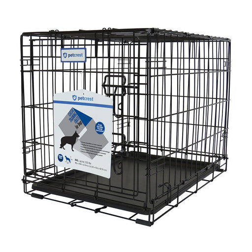 Photo of Petcrest-Petcrest Dog Crate-Single Door-Black-48 x 30 x 32 in-from Pet Wish Pros