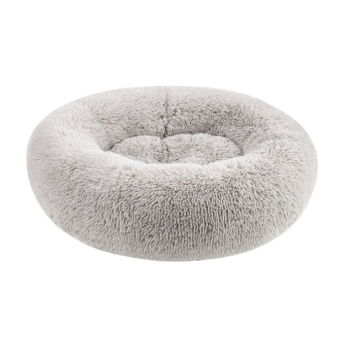 Photo of Petcrest-Petcrest Fur Donut Bed for Dogs & Cats-Gray-30 in-from Pet Wish Pros