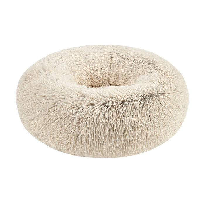 Photo of Petcrest-Petcrest Fur Donut Bed for Dogs & Cats-Tan-24 in-from Pet Wish Pros